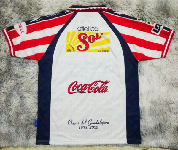 Chivas Guadalajara 1999-2000 Retro Home Jersey - Image 2