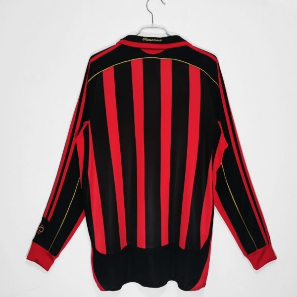 2006-2007 AC Milan Home Retro Long Sleeve Jersey - Image 2