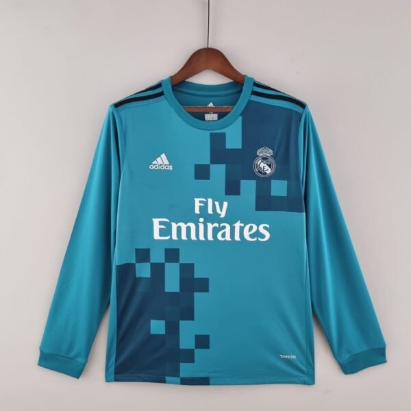 2017-2018 Real Madrid Third Retro Long Sleeve Jersey