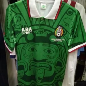 Mexico 1998 Retro Home Soccer Jersey