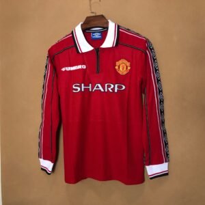 Manchester United 1996 Long Sleeve Retro Stadium Version