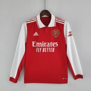 2022-2023 Arsenal Home Long Sleeve Stadium Version