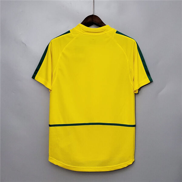 Brazil 2002 Retro Home Soccer Jersey - Image 2