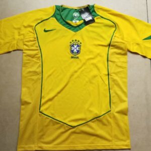 Brazil 2004 Home Retro Soccer Jersey
