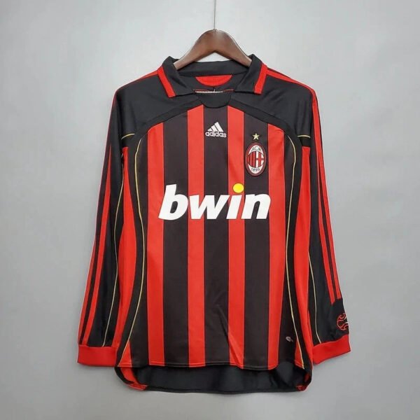2006-2007 AC Milan Home Retro Long Sleeve Jersey