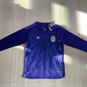 2022 Argentina World Cup Long Sleeve Away Stadium Version