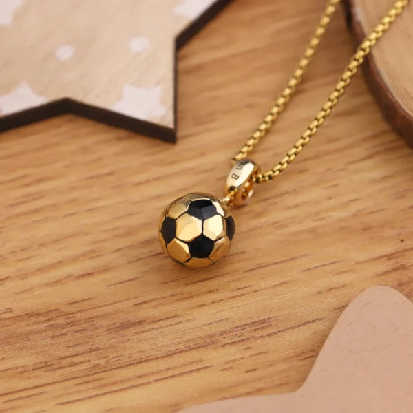 Personalized Fashion Soccer Necklace - Image 6