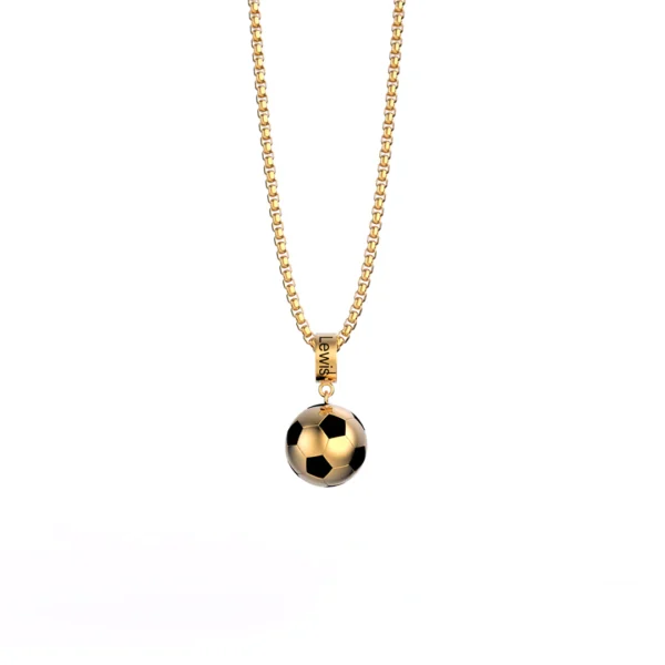 Personalized Fashion Soccer Necklace - Image 3