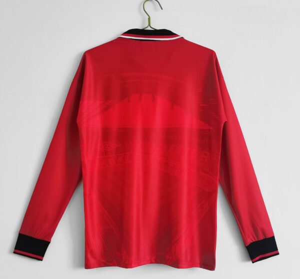 Manchester United 1994-1996 Long Sleeve Retro Stadium Version - Image 2