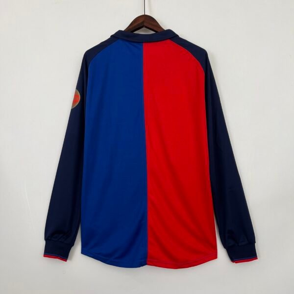 1999-2000 BARCELONA 100 ANNIVERSARY LONG SLEEVE RETRO HOME JERSEY - Image 2