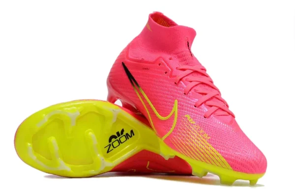 Men’s Air Zoom Mercurial Superfly 9 “Luminous” Elite Firm Ground Soccer Cleats - Pink Blast/Volt/Gridiron