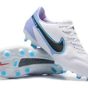 Men’s Tiempo Legend 9 “Blast” Elite Firm Ground Cleats - White/Black/Baltic Blue/Pink Blast