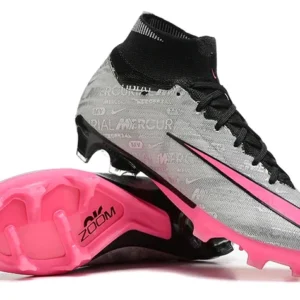 Men’s Mercurial Superfly 9 “XXV” Elite Firm Ground Soccer Cleats - Metallic Silver/Hyper Pink/Black