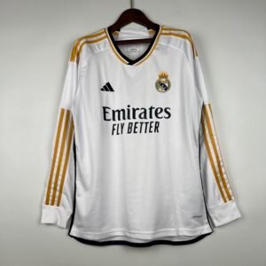 2023/2024 REAL MADRID HOME KIT LONG SLEEVE STADIUM VERSION