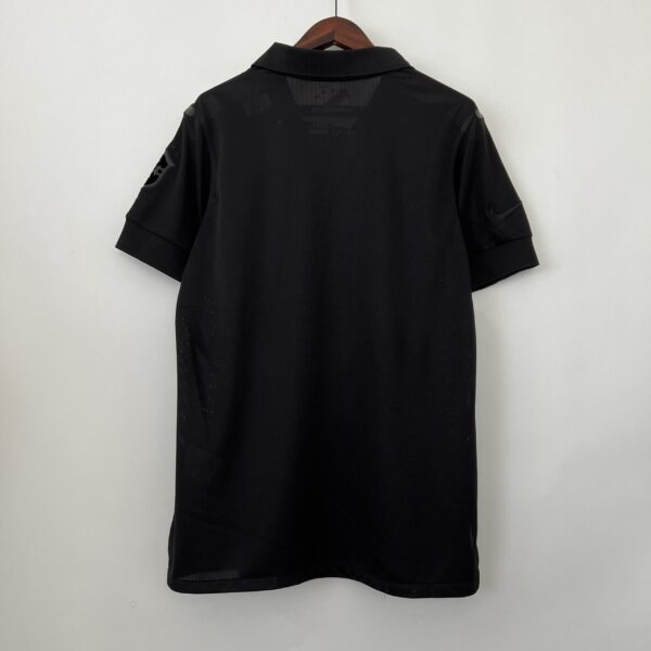 2013-2014 Brazil Black Retro Jersey - Image 2