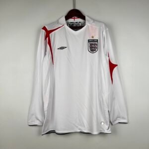 England 2006 Retro Home Long Sleeve Jersey