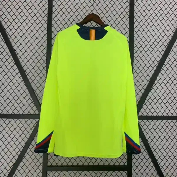 2005-2006 Barcelona Long Sleeve Away Retro Jersey - Image 2