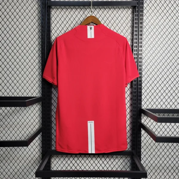 2007-2008 Manchester United Home Retro Jersey - Image 2
