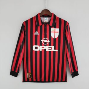 1999-2000 AC Milan Home Retro Long Sleeve Jersey