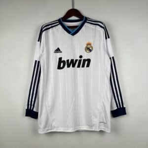 2012-2013 Real Madrid Home Long Sleeve Retro Jersey