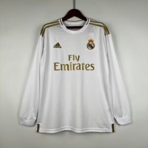 2019-2020 Real Madrid Home Long Sleeve Retro Jersey