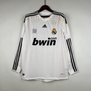2009-2010 Real Madrid Long Sleeve Home Retro Jersey