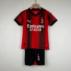 2023-2024 AC Milan Kids Home Jersey