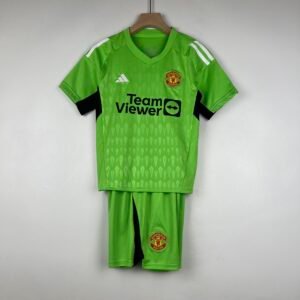 2023-2024 Manchester United Goalkeeper Kids Jersey