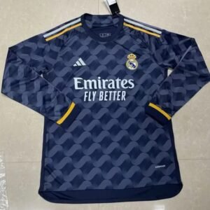 2023-2024 Real Madrid Away Long Sleeve Stadium Version