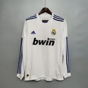 2010-2011 Real Madrid Home Long Sleeve Retro Jersey
