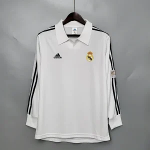 2001/2002 REAL MADRID HOME LONG SLEEVE RETRO JERSEY