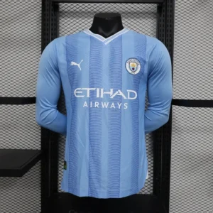 2023-2024 MANCHESTER CITY LONG SLEEVE HOME PLAYER VERSION