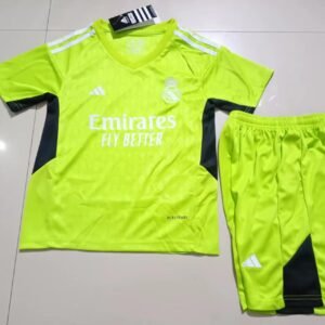 2023-2024 Real Madrid Goalkeeper Kids Jersey