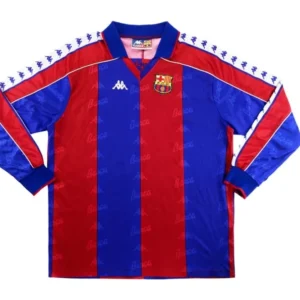 1994-1995 Barcelona Retro Home Long Sleeve Jersey