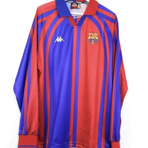 1997-1998 Barcelona Retro Home Long Sleeve Jersey
