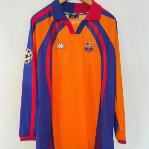 1997-1998 Barcelona Retro Away Long Sleeve Jersey