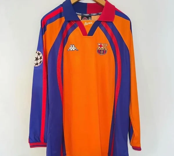 1997-1998 Barcelona Retro Away Long Sleeve Jersey