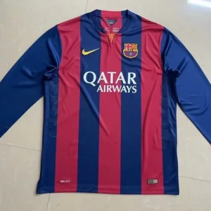 2014-2015 Barcelona Retro Home Long Sleeve Jersey
