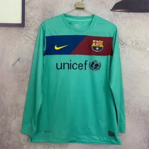 2010-2011 BARCELONA LONG SLEEVE RETRO AWAY JERSEY