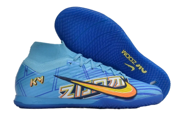 Nike Mercurial Superfly 9 x KM7 IC Cleats - Baltic Blue/Sundial/Whit