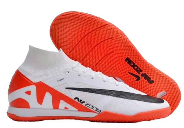Nike Mercurial Superfly 9 “Ready” IC Cleats - White/Black/Bright Crimson