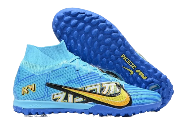 Nike Mercurial Superfly 9 x KM7 TF Cleats - Baltic Blue/Sundial/White