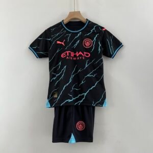 2023-2024 Manchester City Third Kids Jersey