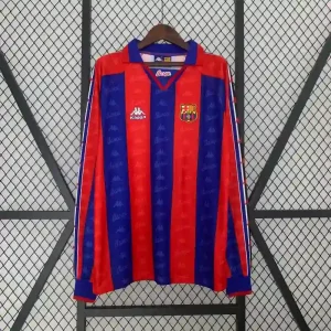 1996-1997 Barcelona Retro Home Long Sleeve Jersey