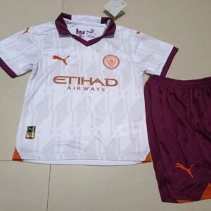 2023-2024 Manchester City Kids Away Jersey