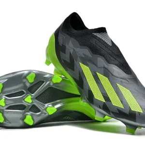 X Crazyfast + “Crazycharged” FG Cleats - Core Black/Solar Yellow/Grey