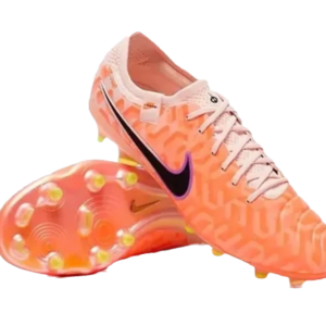 Tiempo Legend 10 “Ready” FG Cleats - White/Black/Bright Crimson