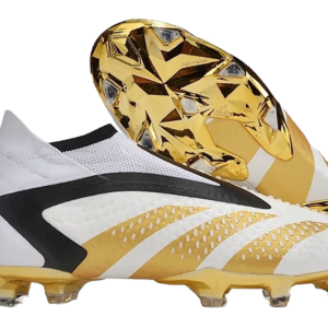 X J. Bellingham Predator Accuracy + FG Cleats - White/Black/Gold