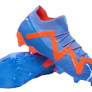 Future Ultimate "Energy” FG Cleats - Ultra Blue/Yellow Alert/Luminous Pink