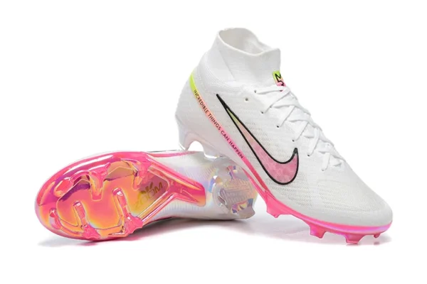 Mercurial Superfly 9 x M. Rashford FG Cleats - White/Pink Blast